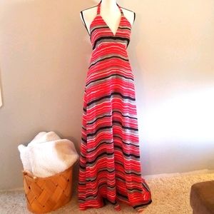BB Dakota Retro 70s halter maxi